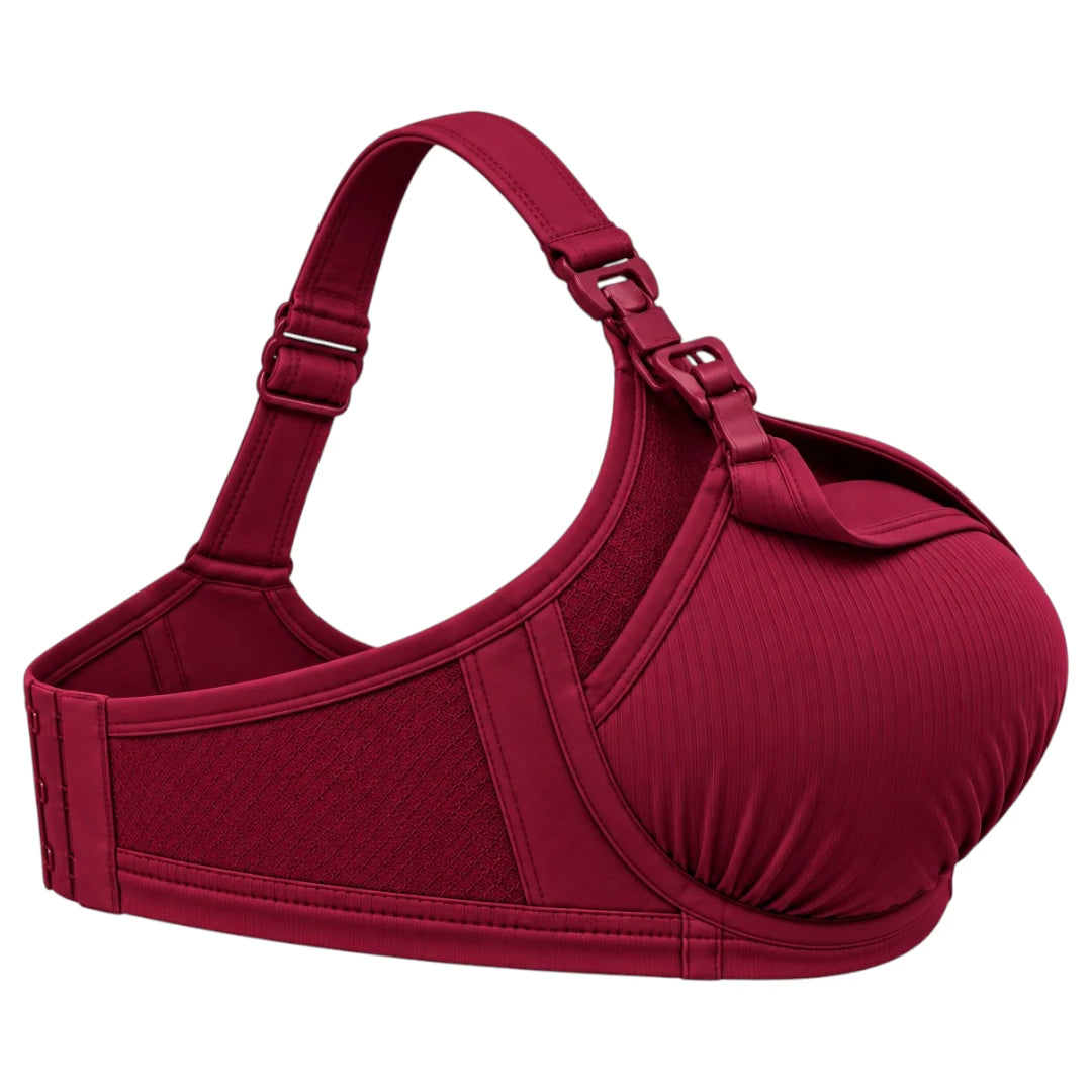 My Store Women's Deep Burgundy Clip Down Nursing Bra