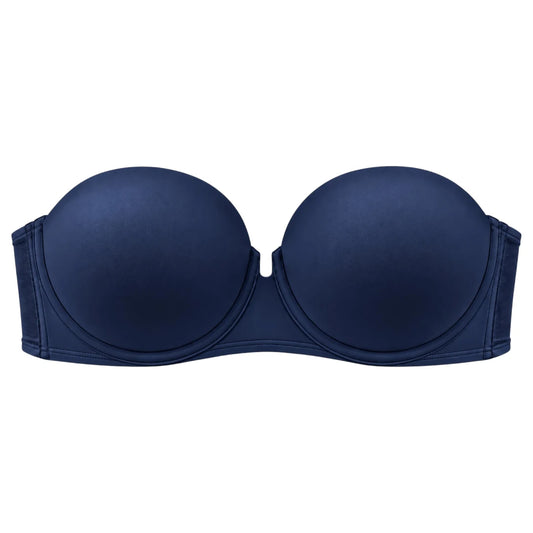 My Store Women's Deep Navy Padded Strapless Bra