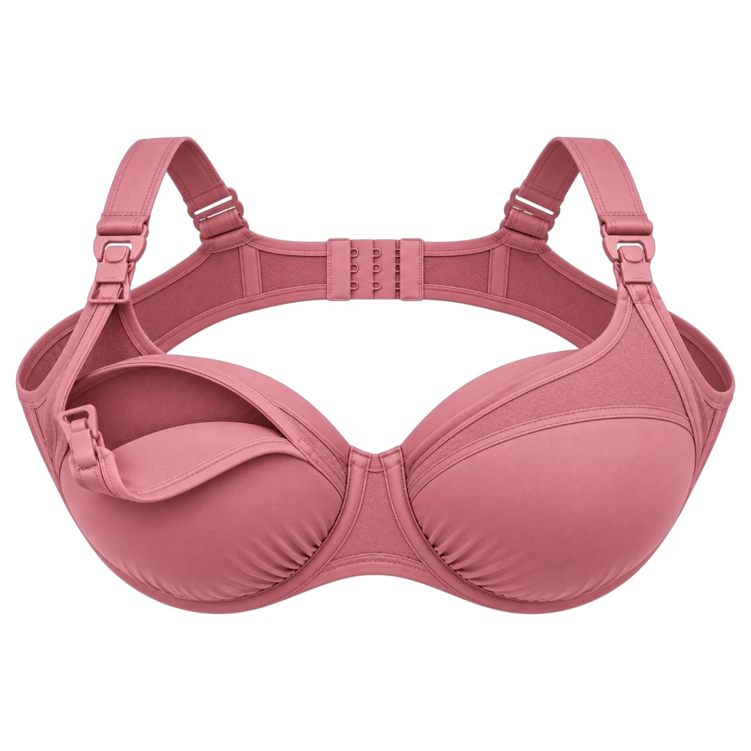 My Store Women's Dusty Rose Supportive Clip Nursing Bra