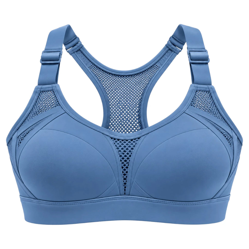 My Store Women's Padded Mesh Racerback Sports Bra
