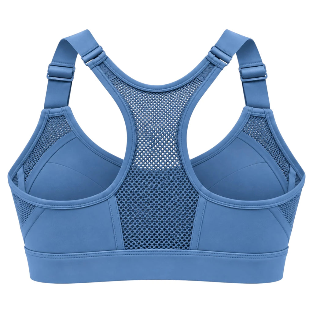 My Store Women's Padded Mesh Racerback Sports Bra