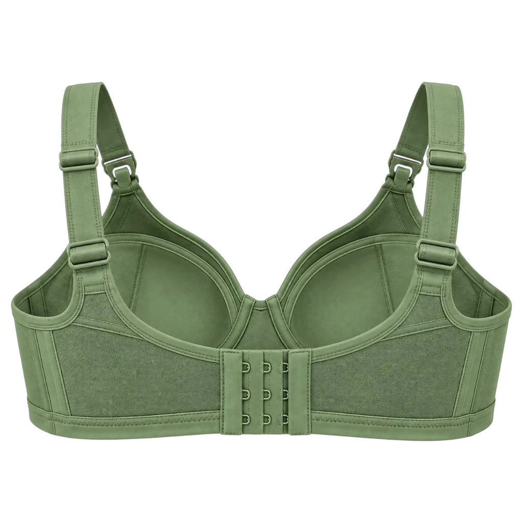 My Store Women's Sage Green Supportive Clip Nursing Bra