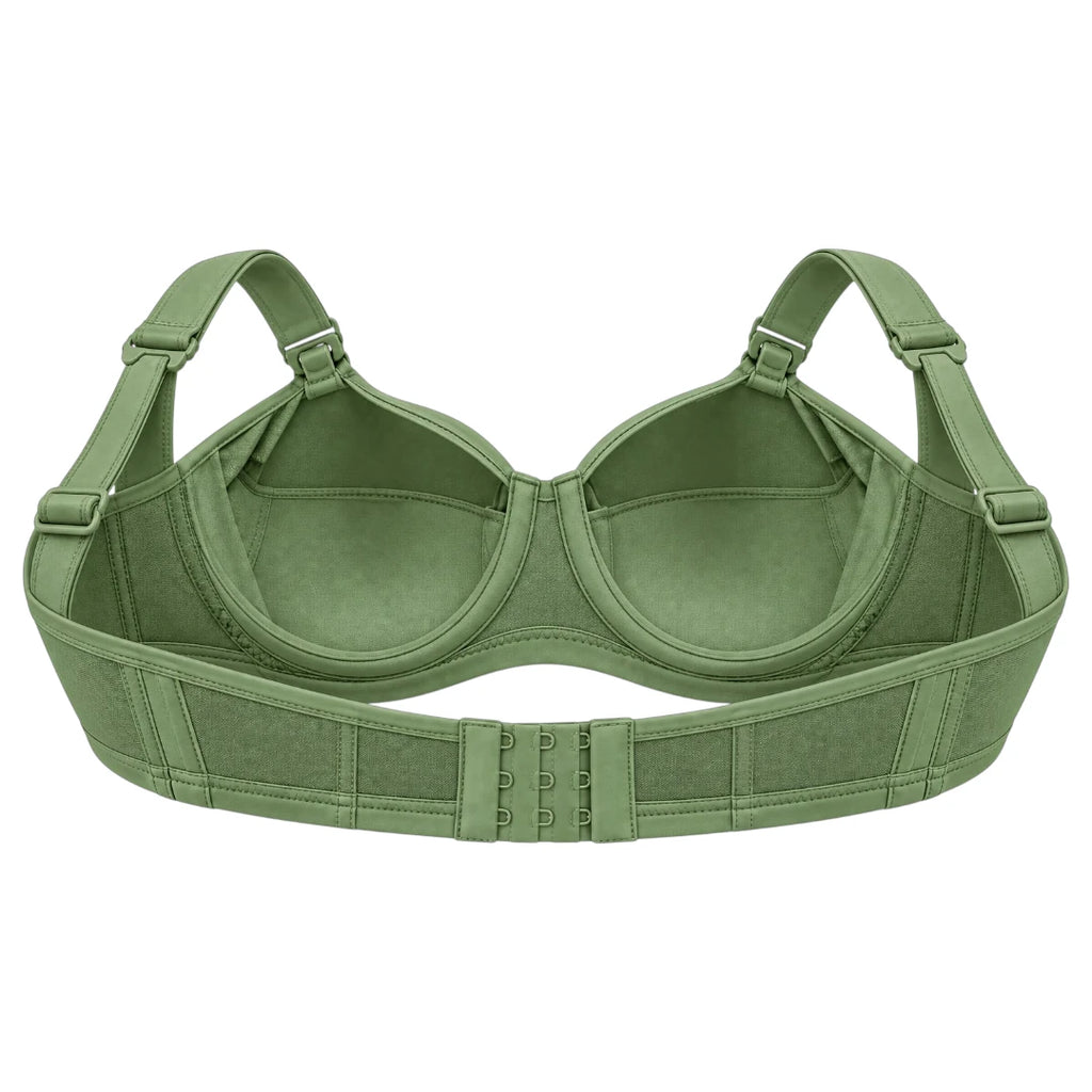 My Store Women's Sage Green Supportive Clip Nursing Bra