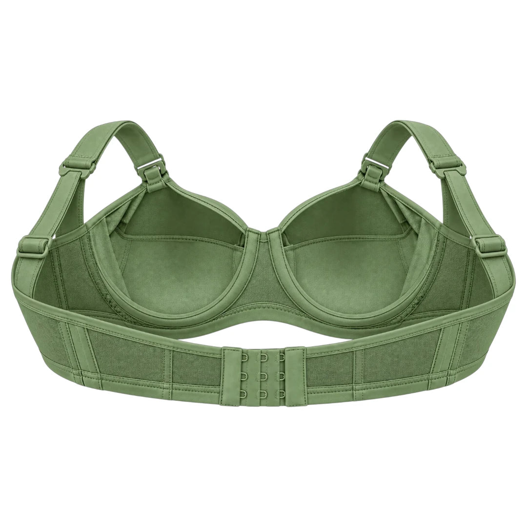 My Store Women's Sage Green Supportive Clip Nursing Bra