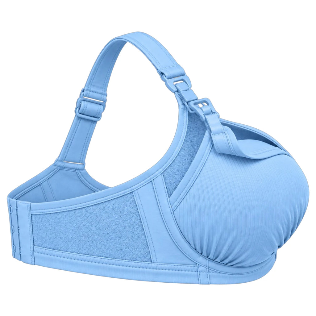 My Store Women's Sky Blue Clip Down Nursing Bra