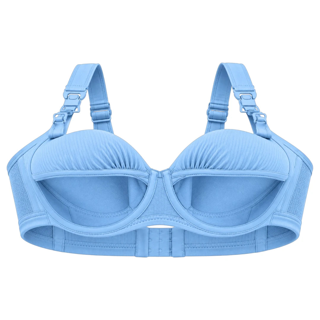 My Store Women's Sky Blue Clip Down Nursing Bra
